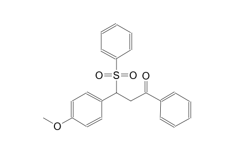 1-propanone, 3-(4-methoxyphenyl)-1-phenyl-3-(phenylsulfonyl)-