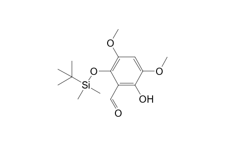 2-((tert-butyldimethylsilyl)oxy)-6-hydroxy-3,5-dimethoxybenzaldehyde