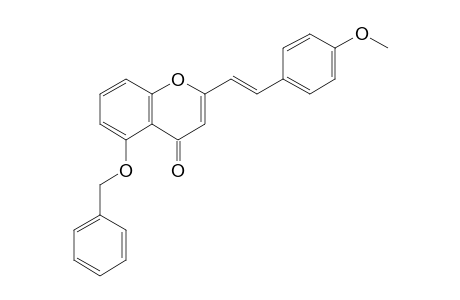 2-[(E)-2-(4-methoxyphenyl)ethenyl]-5-phenylmethoxy-1-benzopyran-4-one