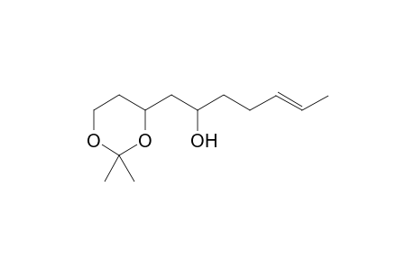(E)-1-(2,2-dimethyl-1,3-dioxan-4-yl)-5-hepten-2-ol