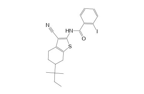 N-(3-cyano-6-tert-pentyl-4,5,6,7-tetrahydro-1-benzothien-2-yl)-2-iodobenzamide
