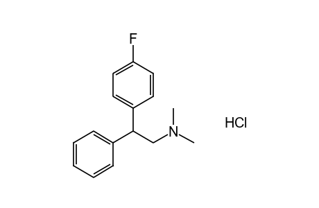 N,N-dimethyl-p-fluoro-beta-phenylphenethylamine, hydrochloride
