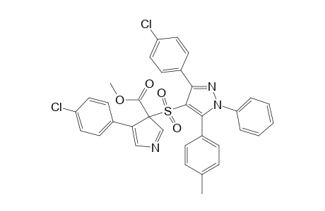 METHYL-3-[1'-PHENYL-5'-(PARA-METHYLPHENYL)-3'-(PARA-CHLOROPHENYL)-1H-PYRAZOL-4'-YLSULFONYL]-4-(PARA-CHLOROPHENYL)-3H-PYRROLE-3-CARBOXYLATE