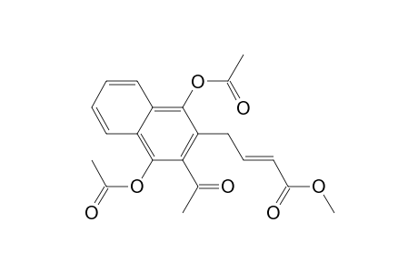 2-Butenoic acid, 4-[3-acetyl-1,4-bis(acetyoloxy)-2-naphthalenyl]-, methyl ester, (E)-
