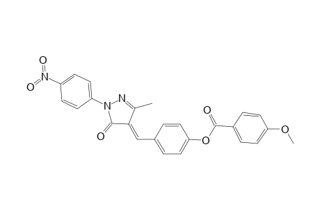 4-{(E)-[3-methyl-1-(4-nitrophenyl)-5-oxo-1,5-dihydro-4H-pyrazol-4-ylidene]methyl}phenyl 4-methoxybenzoate