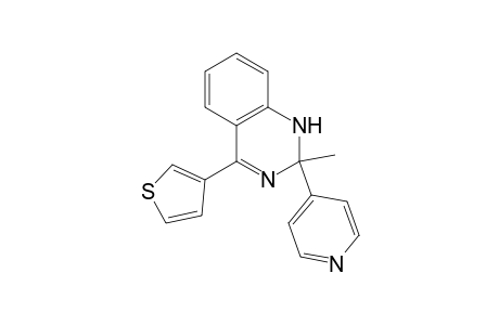 2-Methyl-2-(4-pyridyl)-4-(3-thienyl)-1H-quinazoline