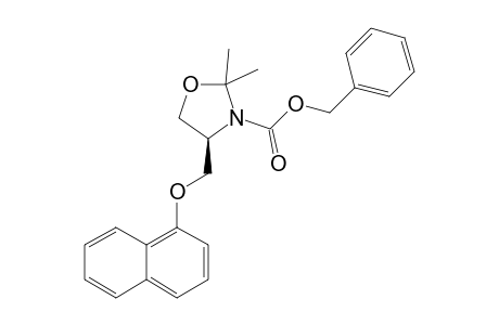 (S)-Benzyl-2,2-dimethyl-4-[(naphthalen-1-yloxy)methyl]oxazolidine-3-carboxylate