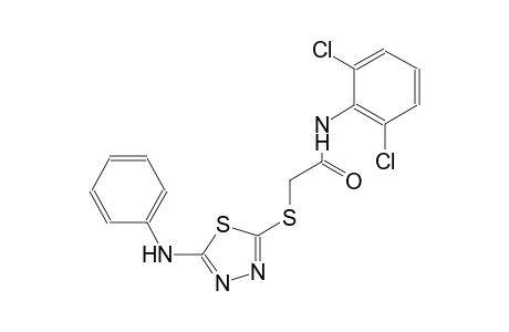 2-[(5-anilino-1,3,4-thiadiazol-2-yl)sulfanyl]-N-(2,6-dichlorophenyl)acetamide