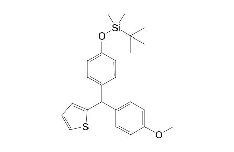 tert-butyl(4-((4-methoxyphenyl)(thiophen-2-yl)methyl)phenoxy)dimethylsilane