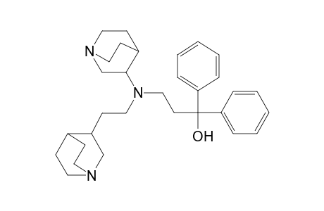 1,1-Diphenyl-3-[quinuclidin-3-yl(2-quinuclidin-3-ylethyl)amino]propan-1-ol