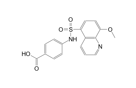 benzoic acid, 4-[[(8-methoxy-5-quinolinyl)sulfonyl]amino]-