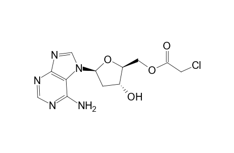 1-Adenine-2-deoxy-.beta.-D-ribofuranos-5-yl 2-Chloroethanoate