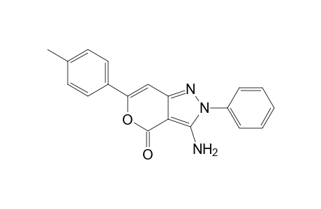 3-Amino-2-phenyl-6-(p-tolyl)pyrano[4,3-c]pyrazol-4-one