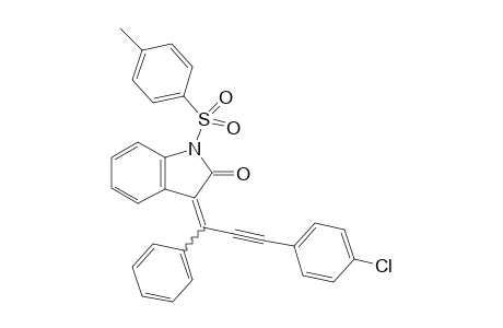 3-(3-(4-Chlorophenyl)-1-phenylprop-2-yn-1-ylidene)-1-tosylindolin-2-one