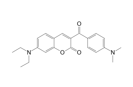 2H-1-Benzopyran-2-one, 7-(diethylamino)-3-[4-(dimethylamino)benzoyl]-