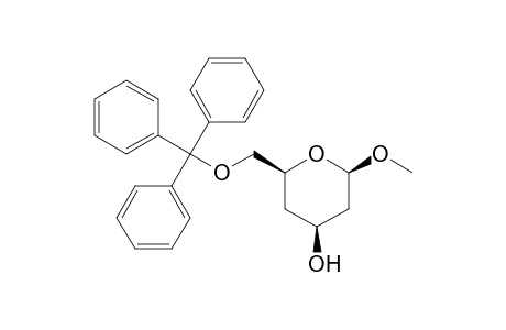.alpha.-D-erythro-Hexopyranoside, methyl 2,4-dideoxy-6-O-(triphenylmethyl)-