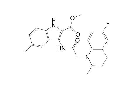 methyl 3-{[(6-fluoro-2-methyl-3,4-dihydro-1(2H)-quinolinyl)acetyl]amino}-5-methyl-1H-indole-2-carboxylate