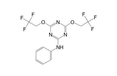 N-phenyl-4,6-bis(2,2,2-trifluoroethoxy)-1,3,5-triazin-2-amine