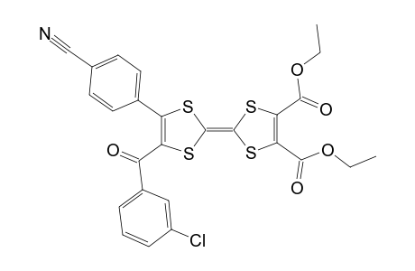 Diethyl 4'-(3-chlorobenzoyl)-5'-(4-cyanophenyl)-Tetrathiafulvalene-4,5-dicarboxylate