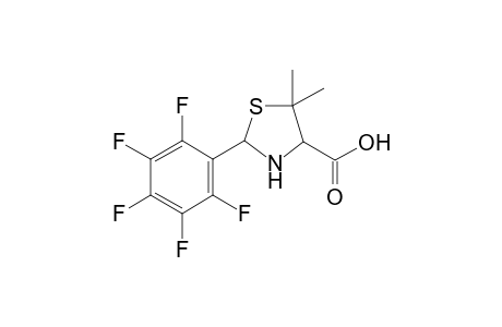 5,5-dimethyl-2-(2,3,4,5,6-pentafluorophenyl)thiazolidine-4-carboxylic acid