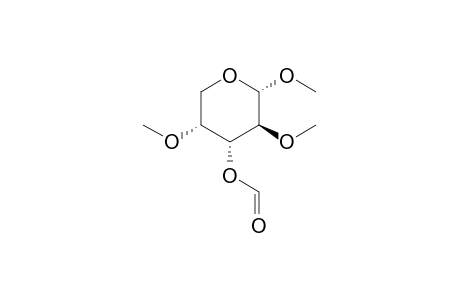 Methyl 3-O-Formyl-2,4-di-O-methyl-.alpha.,D-arabinopyranoside