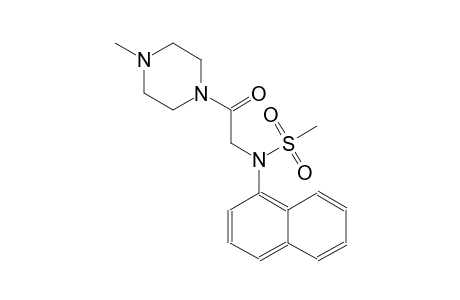 N-[2-(4-methyl-1-piperazinyl)-2-oxoethyl]-N-(1-naphthyl)methanesulfonamide