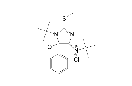 1-TERT.-BUTYL-4-(TERT.-BUTYL-IMINO)-5-HYDROXY-2-(METHYLTHIO)-5-PHENYL-2-IMIDAZOLINE-HYDROCHLORIDE