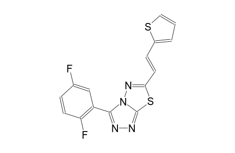 [1,2,4]triazolo[3,4-b][1,3,4]thiadiazole, 3-(2,5-difluorophenyl)-6-[(E)-2-(2-thienyl)ethenyl]-