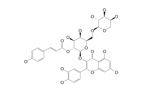 QUERCETIN-3-O-ALPHA-L-ARABINOPYRANOSYL-(1->6)-[2''-O-(E)-PARA-COUMAROYL]-BETA-D-GALACTOPYRANOSIDE