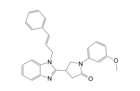 1-(3-methoxyphenyl)-4-{1-[(2E)-3-phenyl-2-propenyl]-1H-benzimidazol-2-yl}-2-pyrrolidinone
