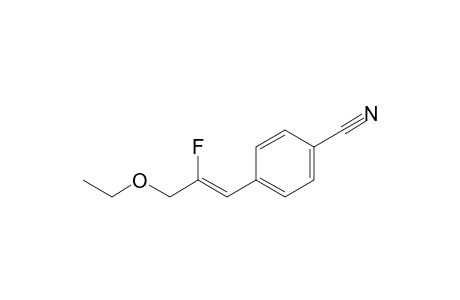 (Z)-2-Fluoro-3-ethoxy-1-(4'-cyanophenyl)propene