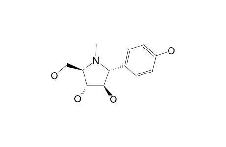 CODONOPSINOL-C;(2R,3R,4R,5R)-2-(HYDROXYMETHYL)-5-(4-HYDROXYPHENYL)-PYRROLIDINE-3,4-DIOL