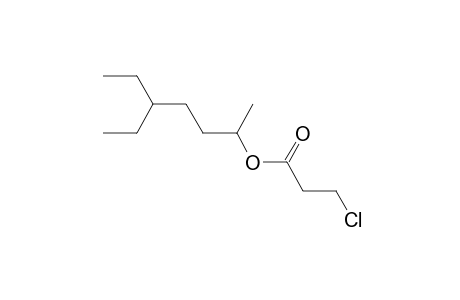 2-HEPTANOL, 5-ETHYL-, 3-CHLORO- PROPIONATE