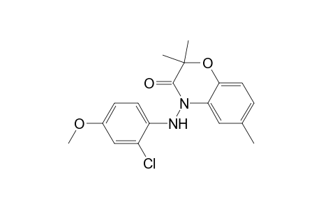 2H-1,4-Benzoxazin-3(4H)-one, 4-[(2-chloro-4-methoxyphenyl)amino]-2,2,6-trimethyl-