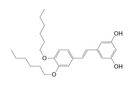 (E)-1-[3,4-Bis(hexyloxy)phenyl]-2-(3,5-dihydroxyphenyl)ethene