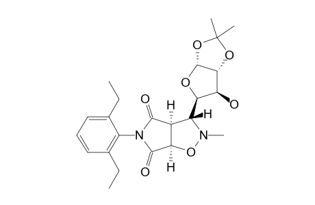 2-METHYL-3-(1,2-O-ISOPROPYLIDENE-ALPHA-D-XYLO-TETRAFURANOS-4-YL)-5-(2,6-DIETHYLPHENYL)-4,6-DIOXO-2,3,3A,4,6,6A-HEXAHYDROPYRROLO-[3,4-D]-ISOXAZOLE