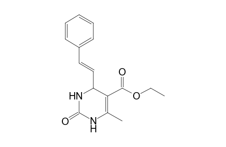 2-keto-6-methyl-4-[(E)-styryl]-3,4-dihydro-1H-pyrimidine-5-carboxylic acid ethyl ester
