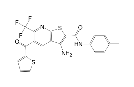 thieno[2,3-b]pyridine-2-carboxamide, 3-amino-N-(4-methylphenyl)-5-(2-thienylcarbonyl)-6-(trifluoromethyl)-