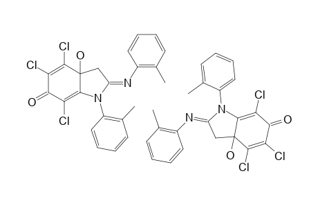 4,5,7-TRICHLORO-3A-HYDROXY-1-(2-METHYLPHENYL)-2-(2-METHYLPHENYLIMINO)-2,3,3A,6-TETRAHYDRO-1H-INDOL-6-ONE;MIXTURE_OF_TWO_ROTAMERS