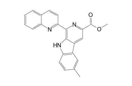 Methyl 6-(quinolin-2-yl)-2-methylpyridino[4,5-b]indole-8-carboxylate