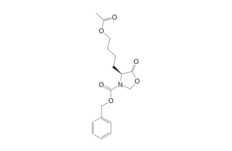(4S)-4-(4-acetoxybutyl)-5-keto-oxazolidine-3-carboxylic acid benzyl ester