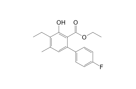 Ethyl 4-ethyl-4'-fluoro-3-hydroxy-5-methylbiphenyl-2-carboxylate
