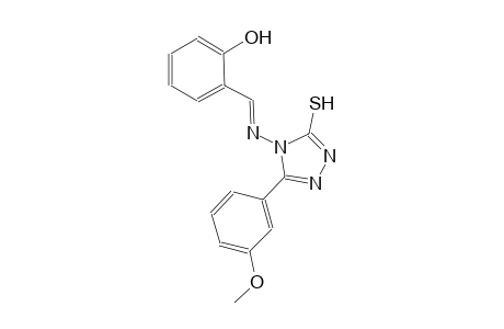 2-((E)-{[3-(3-methoxyphenyl)-5-sulfanyl-4H-1,2,4-triazol-4-yl]imino}methyl)phenol