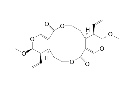 3H,8H,11H,16H-Dipyrano[3,4-c:3',4'-i][1,7]dioxacyclododecin-8,16-dione, 4,12-diethenyl-4,4a,5,6,12,12a,13,14-octahydro-3,11-dimethoxy-, [3R-(3R*,4R*,4aS*,11S*,12R*,12aS*)]-