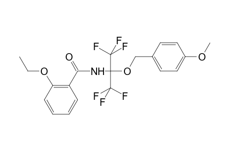 2-Ethoxy-N-{1,1,1,3,3,3-hexafluoro-2-[(4-methoxyphenyl)methoxy]propan-2-yl}benzamide