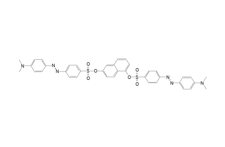 4-(Dimethylamino)-4'-{6''-[4''',4'''-(Dimethylaminophenyl)azophenylsulfonyloxynaphthylenediyloxy]sulfonyl}azobenzene