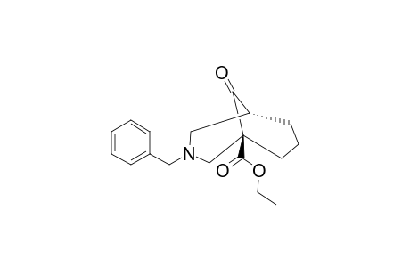 ETHYL-3-BENZYL-9-OXO-3-AZABICYCLO-[3.3.1]-NONANE-1-CARBOXYLATE