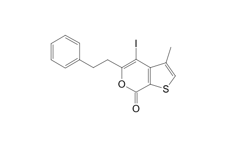 4-Iodo-3-methyl-5-phenethyl-7H-thieno[2,3-c]pyran-7-one