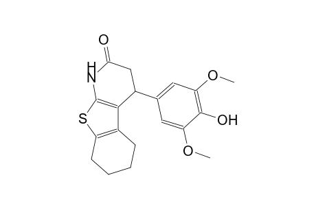 benzo[4,5]thieno[2,3-b]pyridin-2(1H)-one, 3,4,5,6,7,8-hexahydro-4-(4-hydroxy-3,5-dimethoxyphenyl)-