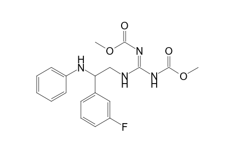 1,2-Bis(methoxycarbonyl)-3-[2-anilino-2-(3-fluorophenyl)ethyl]guanidine